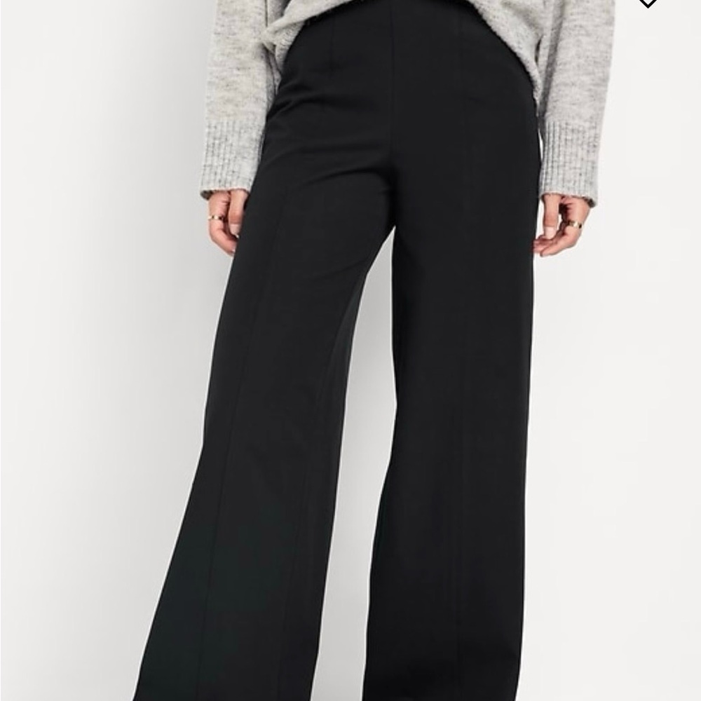 Old Navy Black Wide-Leg Pants Petite Length